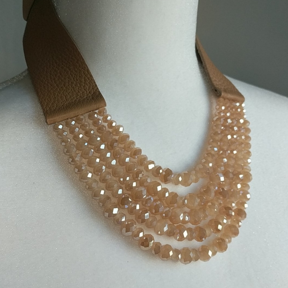 Genuine Leather Strap Necklace